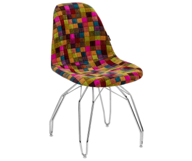 Стул Tilia Eos-M сиденье с тканью, ножки металлические хромированные COLOURBOX 7700