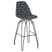 Стул барный Tilia Eos-M сиденье с тканью, ножки металлические крашеные ARTCLASS 805