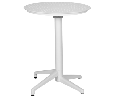 Стол с откидной столешницей Tilia Moon-S d70 см белая слоновая кость