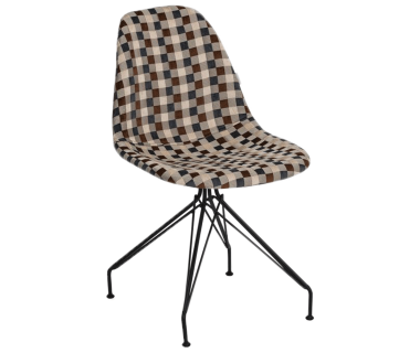 Стул Tilia Eos-X сиденье с тканью, ножки металлические крашеные ARTNUVO 46904 - V5