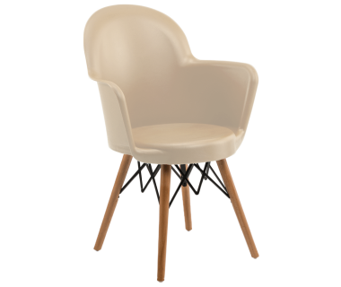 Кресло Tilia Gora-V ножки буковые бежевое