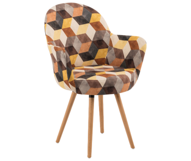 Кресло Tilia Gora-N ножки буковые, сиденье с тканью SIESTA 301