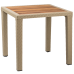 Стол Tilia Antares 80x80 см столешница ироко, ножки пластиковые кофейный