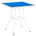 Стол Tilia Kobe 60x60 см столешница из стекла белый - голубой
