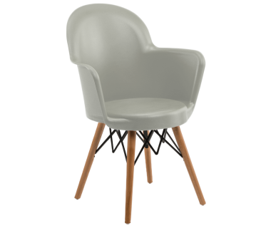 Кресло Tilia Gora-V ножки буковые серый цемент