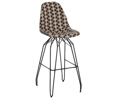 Стул барный Tilia Eos-M сиденье с тканью, ножки металлические крашеные ARTNUVO 46904 - V5