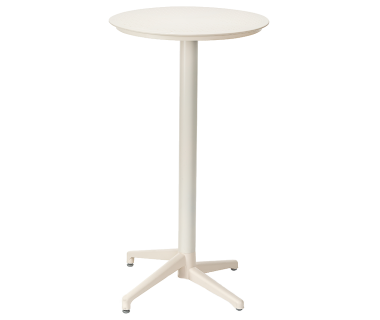 Стол барный с откидной столешницей Tilia Moon d60 см кремовый