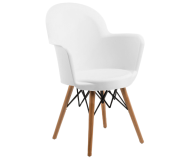 Кресло Tilia Gora-V ножки буковые белое