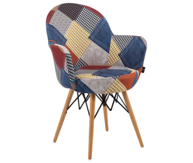 Кресло Tilia Gora-V ножки буковые, сиденье с тканью PATCHWORK