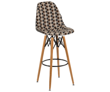 Стул барный Tilia Eos-V сиденье с тканью, ножки буковые ARTNUVO 46904 - V5
