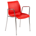 Кресло Tilia Laser ножки хромированные красное