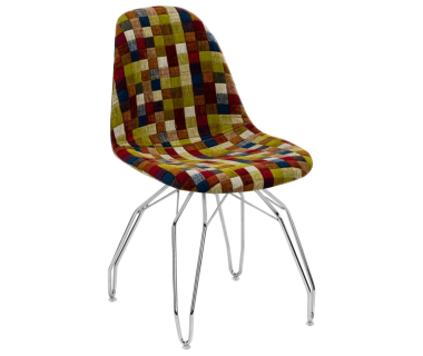 Стул Tilia Eos-M сиденье с тканью, ножки металлические хромированные COLOURBOX 7701