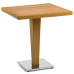 Стол Tilia Antares 70x70 см столешница ироко, база хромированная цвет дерево