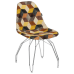 Стул Tilia Eos-M сиденье с тканью, ножки металлические хромированные SIESTA 301