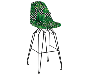 Стул барный Tilia Eos-M сиденье с тканью, ножки металлические крашеные VOKATO