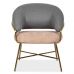 Кресло Адель серый с розовым VETRO (Ветро)