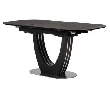 TML-866 Керамический раскладной стол, неро маркина, 130-170*80 см Vetro (Ветро)