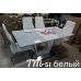Раскладной стол стеклянный TM-51 белый 140(+40)*80*76 см
