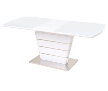 Раскладной стол TM-55 белый 140(+40)*80*76 см