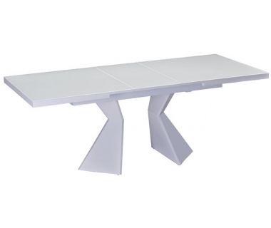 Раскладной стол TML-535-2 белый сатин 140(+35)*85*76 см