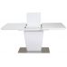 Раскладной стол TML-555-1 белый сатин 120(+40)*80*76 см
