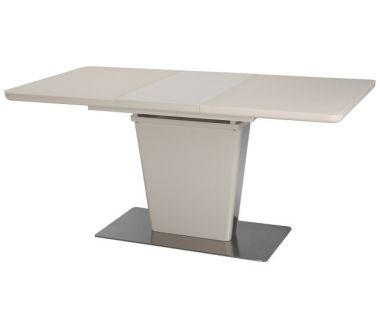 Раскладной стол TML-555-1 бежевый сатин 120(+40)*80*76 см