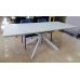 Раскладной стол TML-630 белый мрамор 160 (+40)*90*76 см