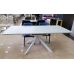 Раскладной стол TML-630 белый мрамор 160 (+40)*90*76 см