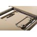 Раскладной стол стеклянный матовый TML-700 капучино 140(+40)*80*76 см