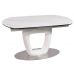 Большой раскладной стол TML-825 белый мрамор, керамика 140 (+60) * 90 * 76 см