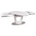 Большой раскладной стол TML-825 белый мрамор, керамика 140 (+60) * 90 * 76 см