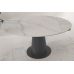 Раскладной круглый керамический стол TML-831 бьянко перлино