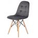 Дизайнерский мягкий стул M-01 серый вельвет