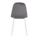 Дизайнерский мягкий стул M-10 серый вельвет