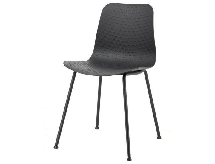 Дизайнерский пластиковый стул P-02 черный VETRO (Ветро)