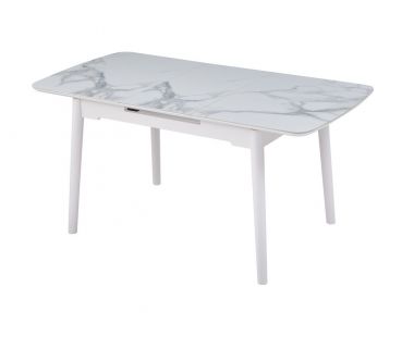 Керамический стол TM-76 вайт клауд+белый