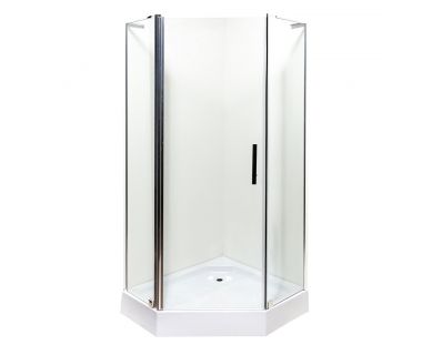 Душевая кабина Ethna Clear P91 С 90x90x195 мелкий поддон