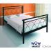 Кровать металлическая Диана 2 с изножьем 200(190)x180см Метакам в интернет магазине мебели Вау Маркет