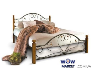 Кровать Джоконда на деревянных ножках 160*200(190)см Металл-Дизайн